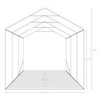 Garagenzelt PVC 2,4x3,6 m Grün