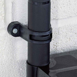 Lagerregal 4-Tier Schwarz 61x30,5x130 cm Kunststoff
