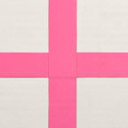 Aufblasbare Gymnastikmatte mit Pumpe 60x100x10 cm PVC Rosa