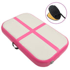 Aufblasbare Gymnastikmatte mit Pumpe 60x100x20 cm PVC Rosa