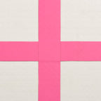 Aufblasbare Gymnastikmatte mit Pumpe 400x100x15 cm PVC Rosa