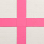 Aufblasbare Gymnastikmatte mit Pumpe 500x100x20 cm PVC Rosa