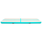 Aufblasbare Gymnastikmatte mit Pumpe 600x100x20 cm PVC Grün