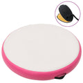 Aufblasbare Gymnastikmatte mit Pumpe 100x100x20 cm PVC Rosa