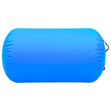 Aufblasbare Gymnastik-Rolle mit Pumpe 100x60 cm PVC Blau