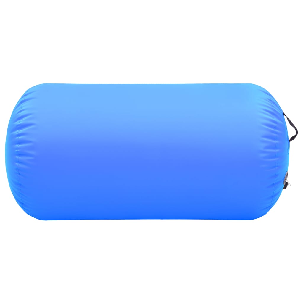 Aufblasbare Gymnastik-Rolle mit Pumpe 120x75 cm PVC Blau