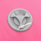 Aufblasbare Gymnastik-Rolle mit Pumpe 120x90 cm PVC Rosa