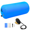 Aufblasbare Gymnastik-Rolle mit Pumpe 120x90 cm PVC Blau