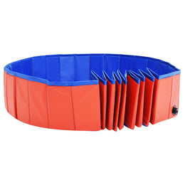 vidaXL Hundepool Faltbar Rot 200x30 cm PVC