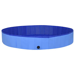 vidaXL Hundepool Faltbar Blau 300x40 cm PVC