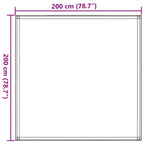 Zeltteppich 200x200 cm Anthrazit