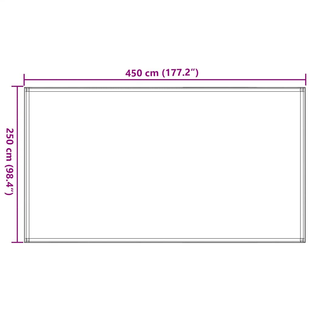 Zeltteppich 250x450 cm Anthrazit