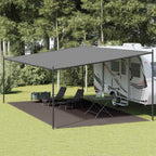 Zeltteppich 400x600 cm Anthrazit