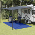 Zeltteppich 250x450 cm Blau