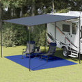 Zeltteppich 300x400 cm Blau HDPE