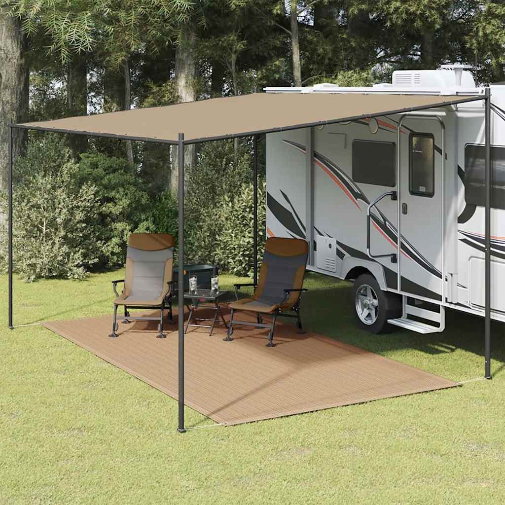 Zeltteppich 250x450 cm Taupe