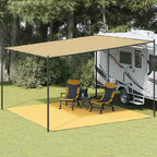 Zeltteppich 400x400 cm Beige