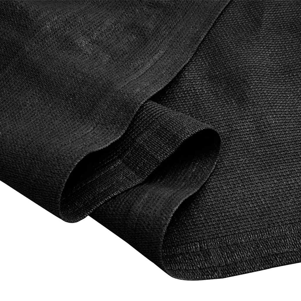 Zeltteppich 400x600 cm Schwarz