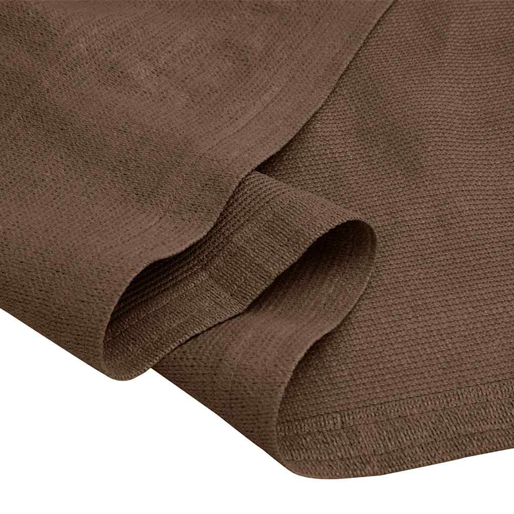 Zeltteppich 200x200 cm Braun