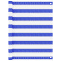 Balkon-Sichtschutz Blau und Weiß 90x300 cm HDPE