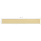 Balkon-Sichtschutz Beige 75x600 cm HDPE