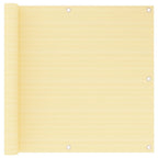 Balkon-Sichtschutz Beige 90x500 cm HDPE