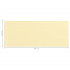 Balkon-Sichtschutz Beige 120x300 cm HDPE