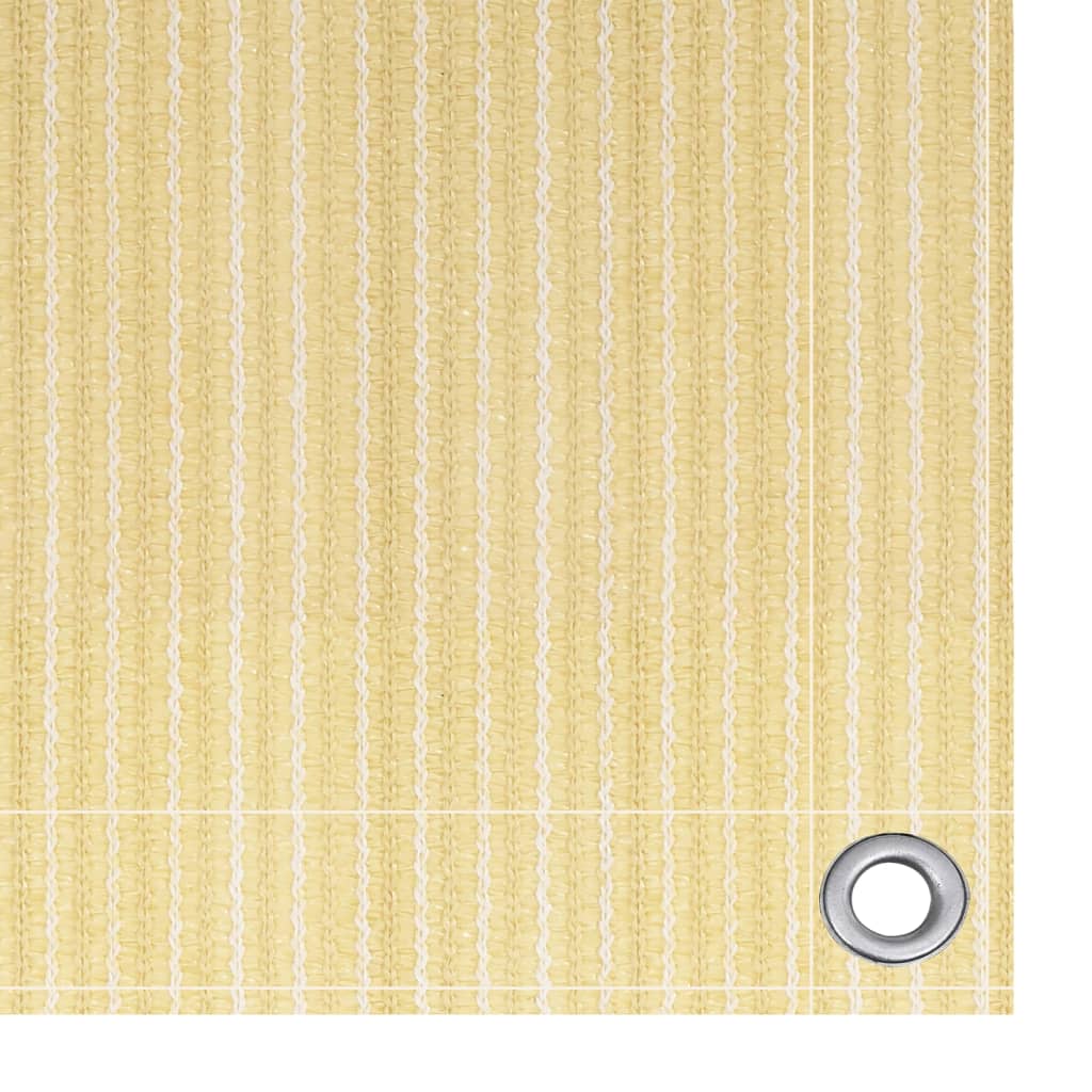 Balkon-Sichtschutz Beige 120x600 cm HDPE