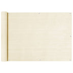 Balkon Sichtschutz Creme 75x500 cm HDPE