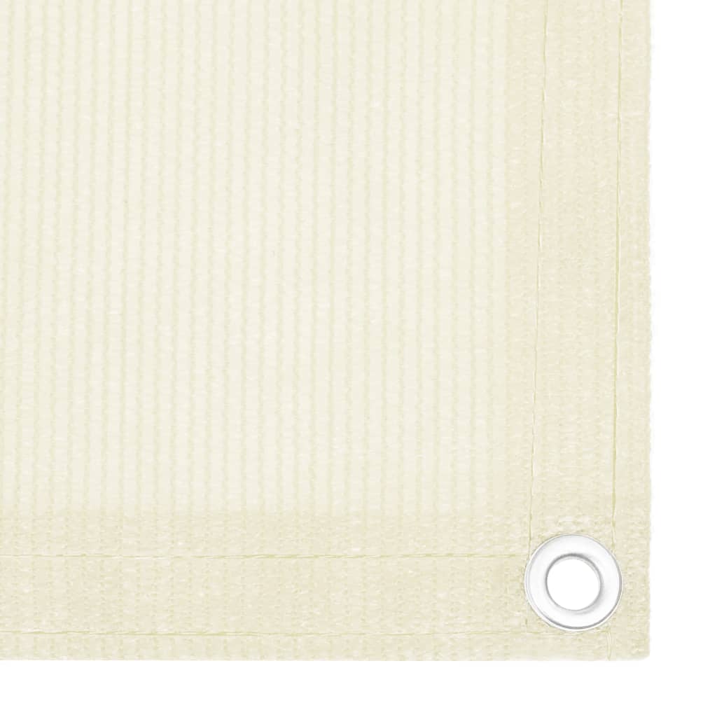 Balkon Sichtschutz Creme 90x600 cm HDPE