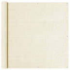 Balkon Sichtschutz Creme 120x600 cm HDPE