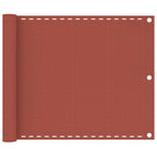 Balkon-Sichtschutz Terracotta-Rot 75x600 cm HDPE