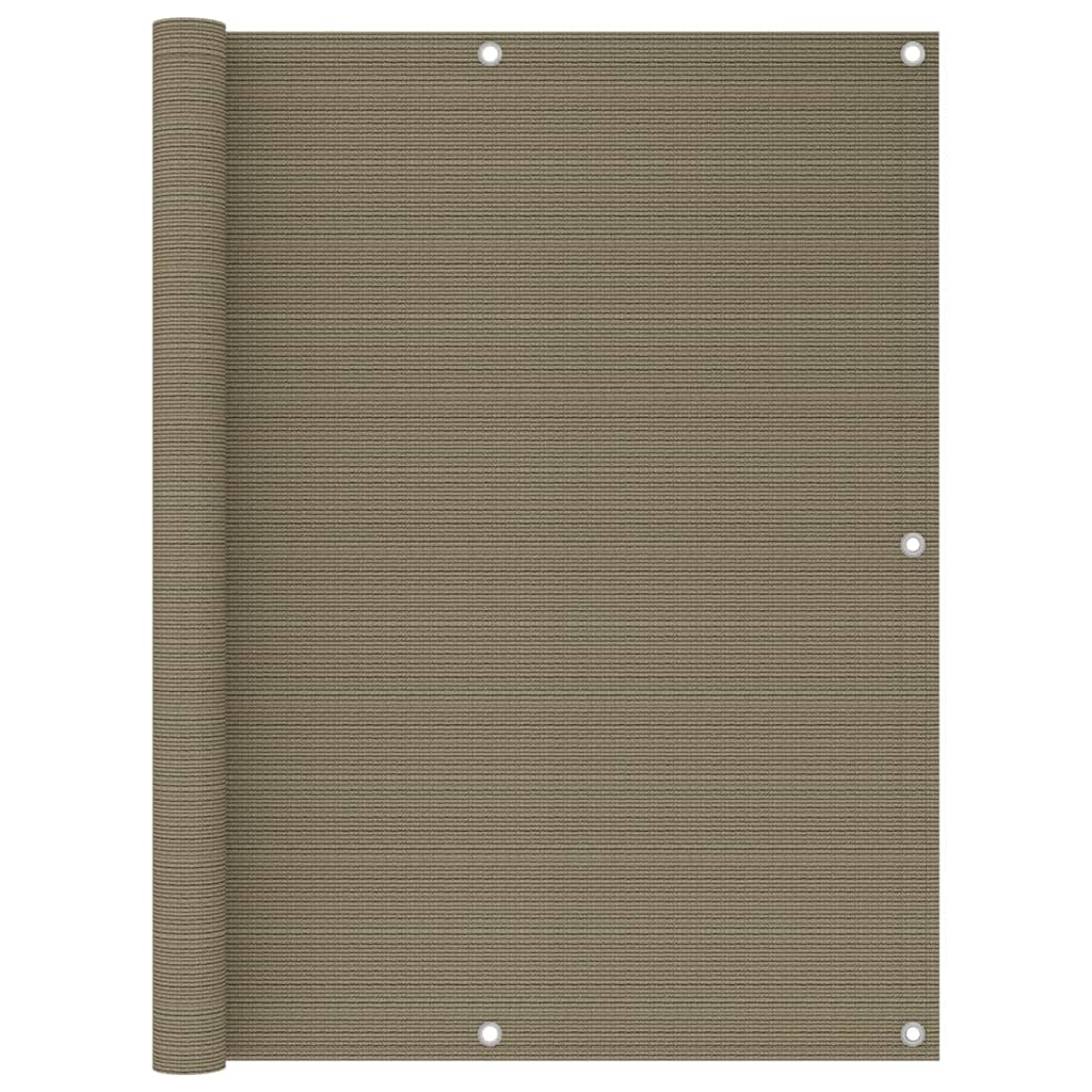 Balkon-Sichtschutz Taupe 120x500 cm HDPE