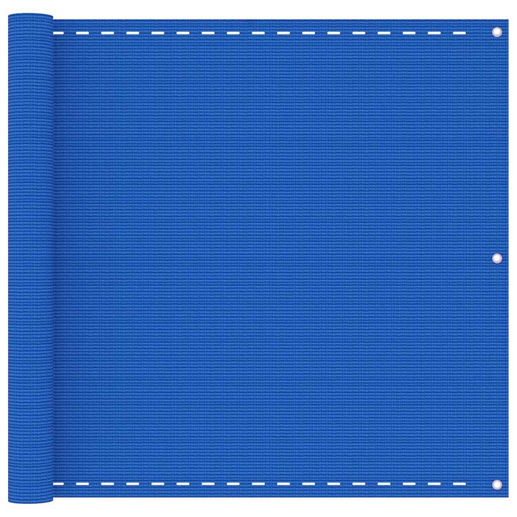 Balkon-Sichtschutz Blau 90x600 cm HDPE