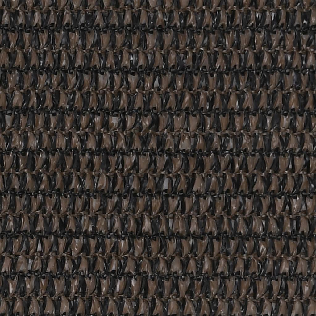 Balkon-Sichtschutz Braun 90x500 cm HDPE