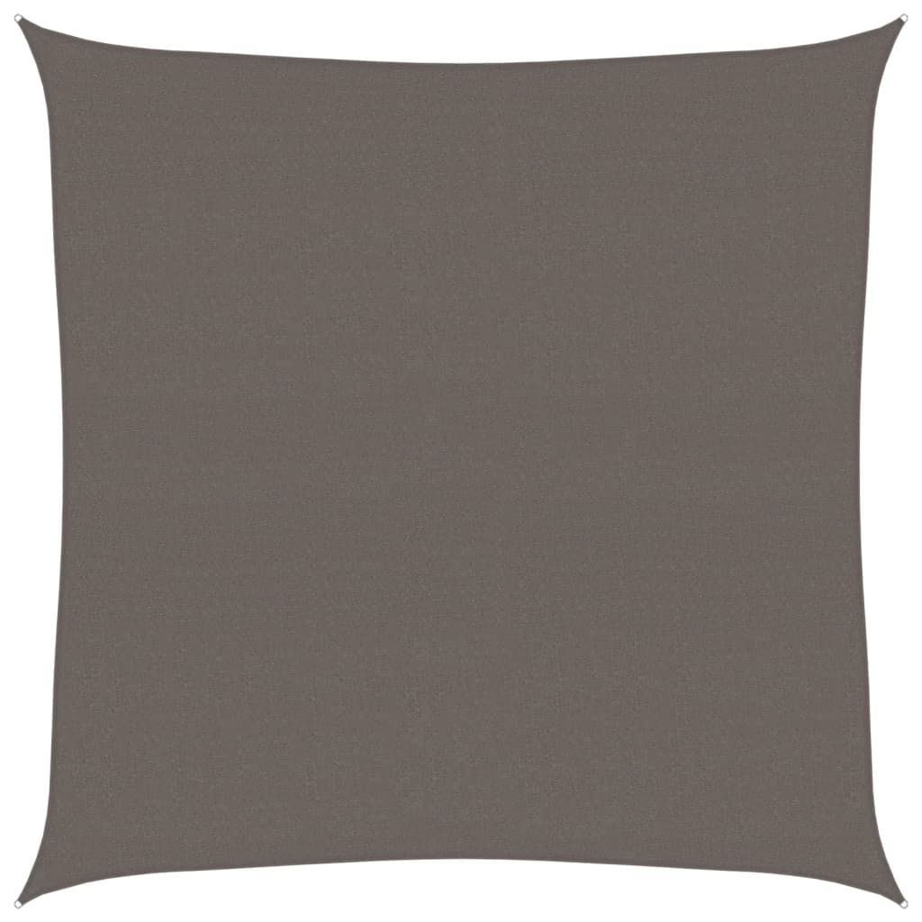 Sonnensegel 160 g/m² Anthrazit 6x6 m HDPE