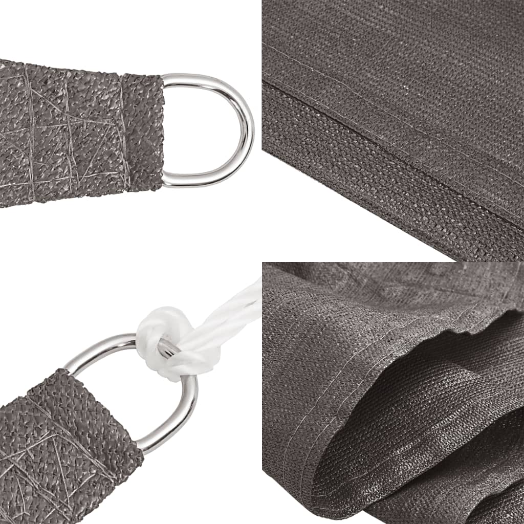 Sonnensegel HDPE 2x3,5 m Anthrazit