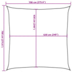 Sonnensegel 160 g/m² Beige 7x7 m HDPE