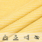 Sonnensegel 160 g/m² Beige 3,5x4,5 m HDPE