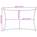 Sonnensegel 160 g/m² Beige 3,5x5 m HDPE