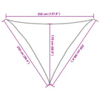 Sonnensegel 160 g/m² Beige 2,5x2,5x3,5 m HDPE