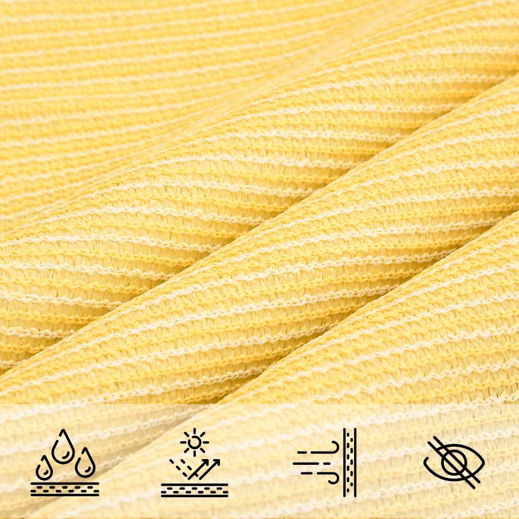 Sonnensegel 160 g/m² Beige 3x3x4,2 m HDPE
