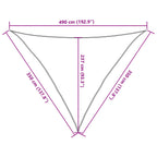 Sonnensegel 160 g/m² Beige 3,5x3,5x4,9 m HDPE
