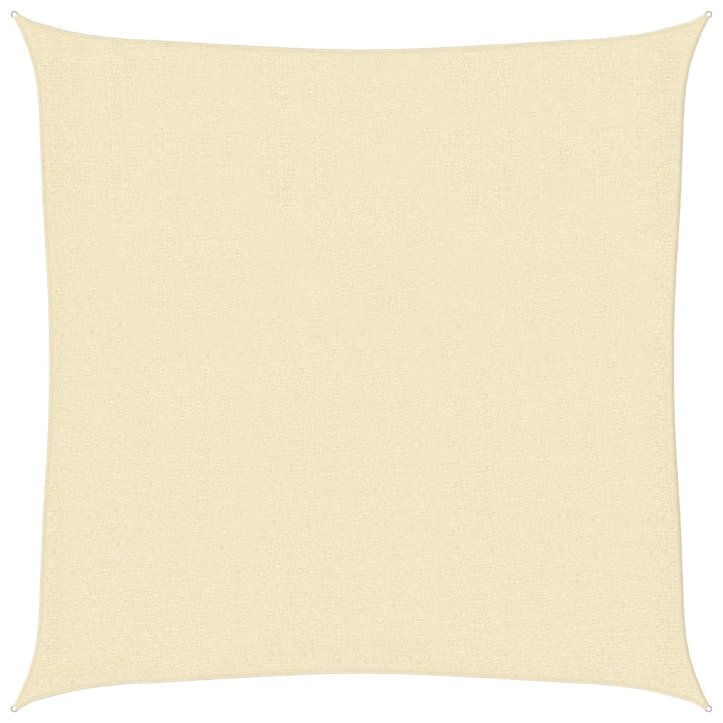 Sonnensegel 160 g/m² Creme 2,5x2,5 m HDPE