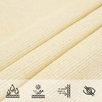Sonnensegel 160 g/m² Creme 2,5x2,5 m HDPE