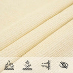 Sonnensegel 160 g/m² Creme 7x7 m HDPE