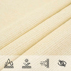 Sonnensegel 160 g/m² Creme 2x2,5 m HDPE