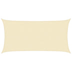 Sonnensegel 160 g/m² Creme 4x7 m HDPE