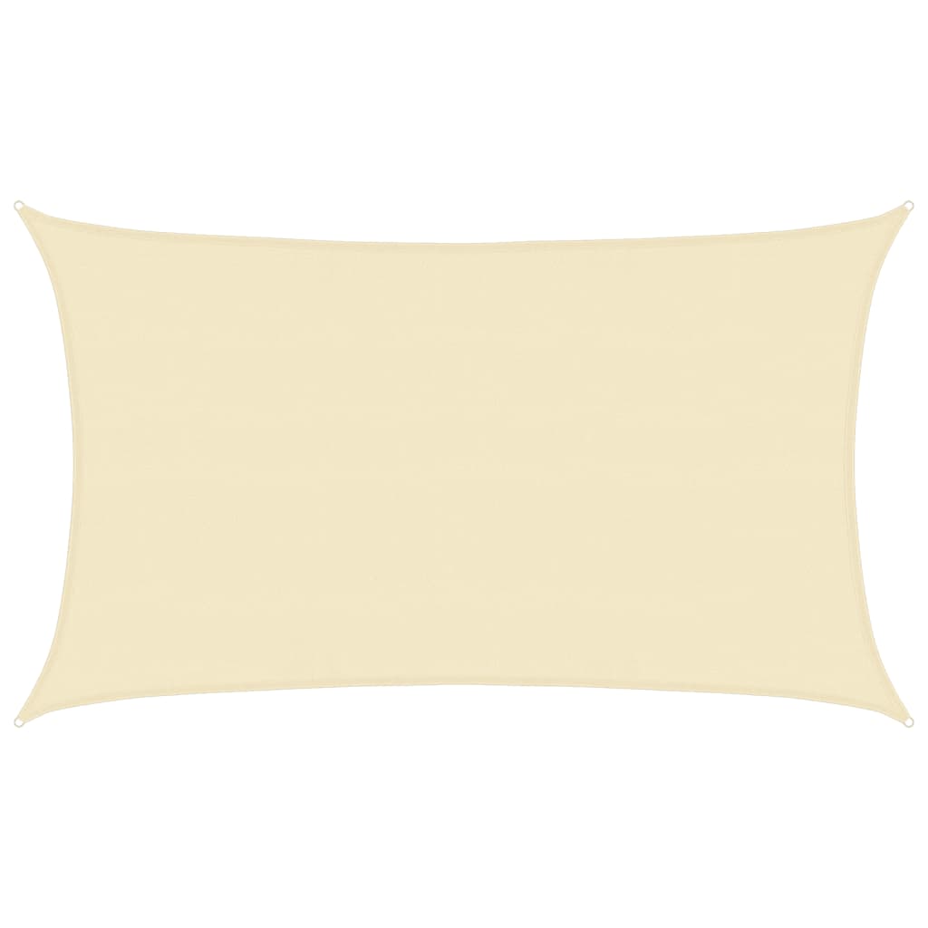 Sonnensegel 160 g/m² Creme 5x8 m HDPE