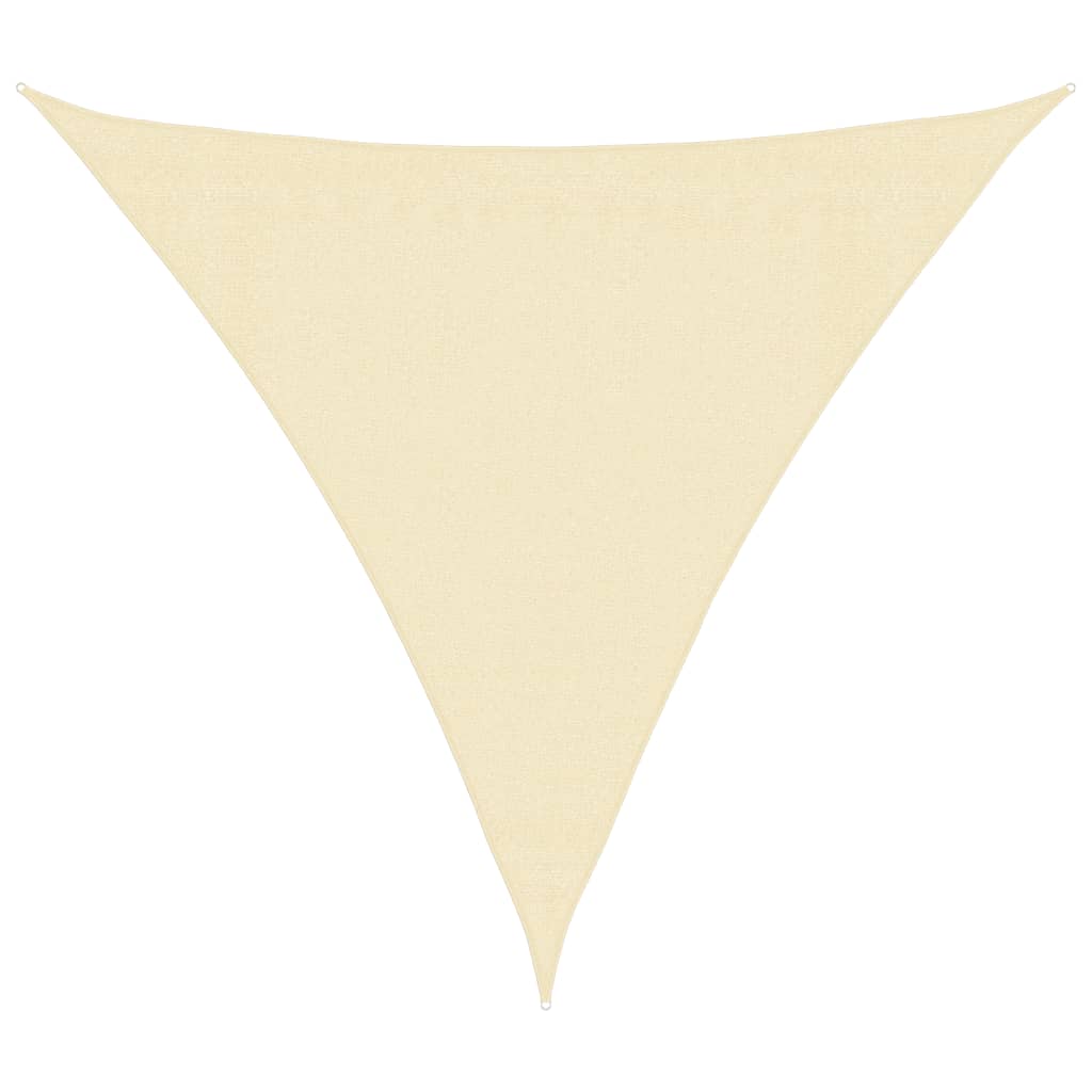 Sonnensegel 160 g/m² Creme 3x3x3 m HDPE